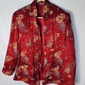 Vintage Jewel Tone Newport News Kimono Jacket Size 18
